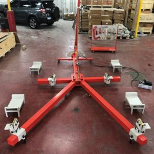 Portable Auto Body Puller Frame Straightener + clamps with cart + Foot Pump